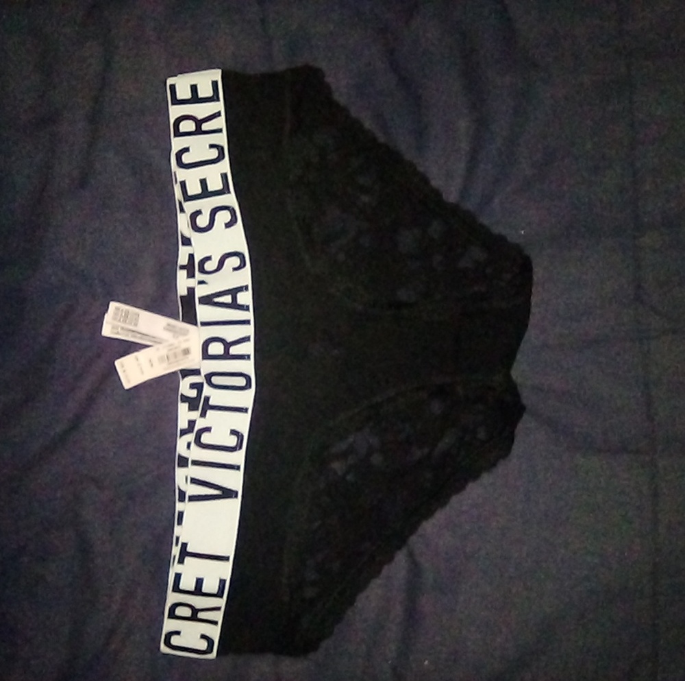 Black lace panties